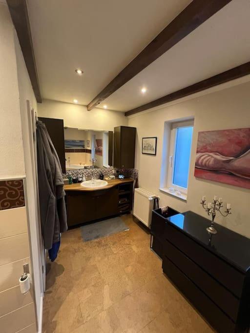 Luxurioeses Ferienhaus Am Ems Jade Kanal Sande Buitenkant foto