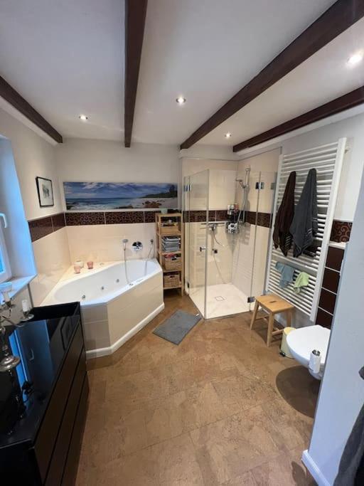 Luxurioeses Ferienhaus Am Ems Jade Kanal Sande Buitenkant foto