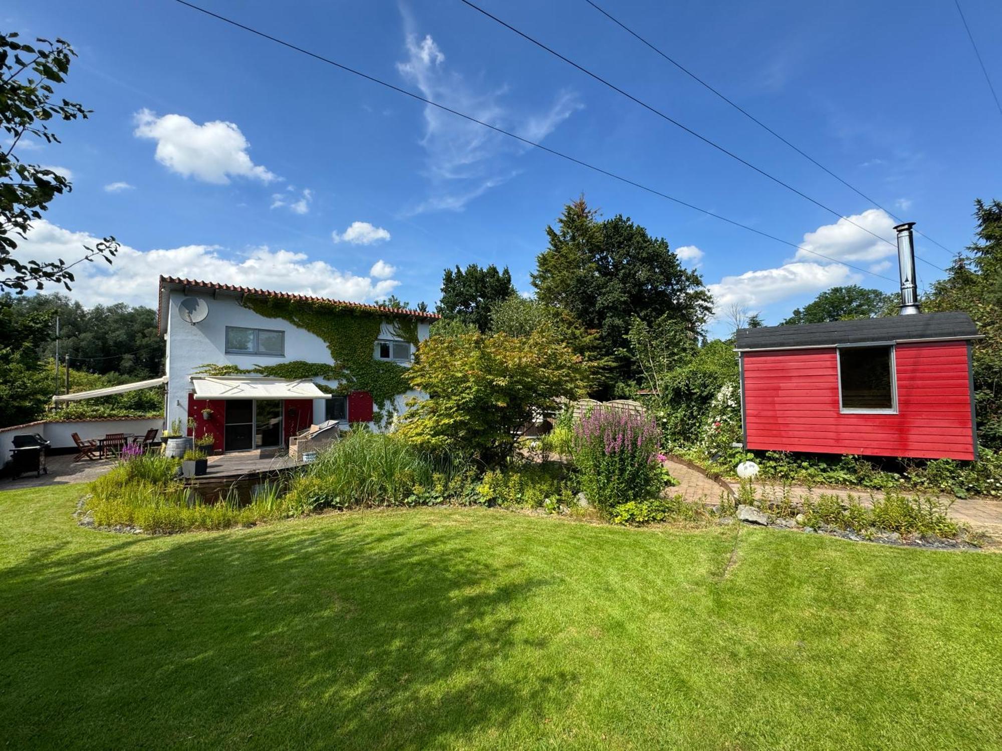 Luxurioeses Ferienhaus Am Ems Jade Kanal Sande Buitenkant foto