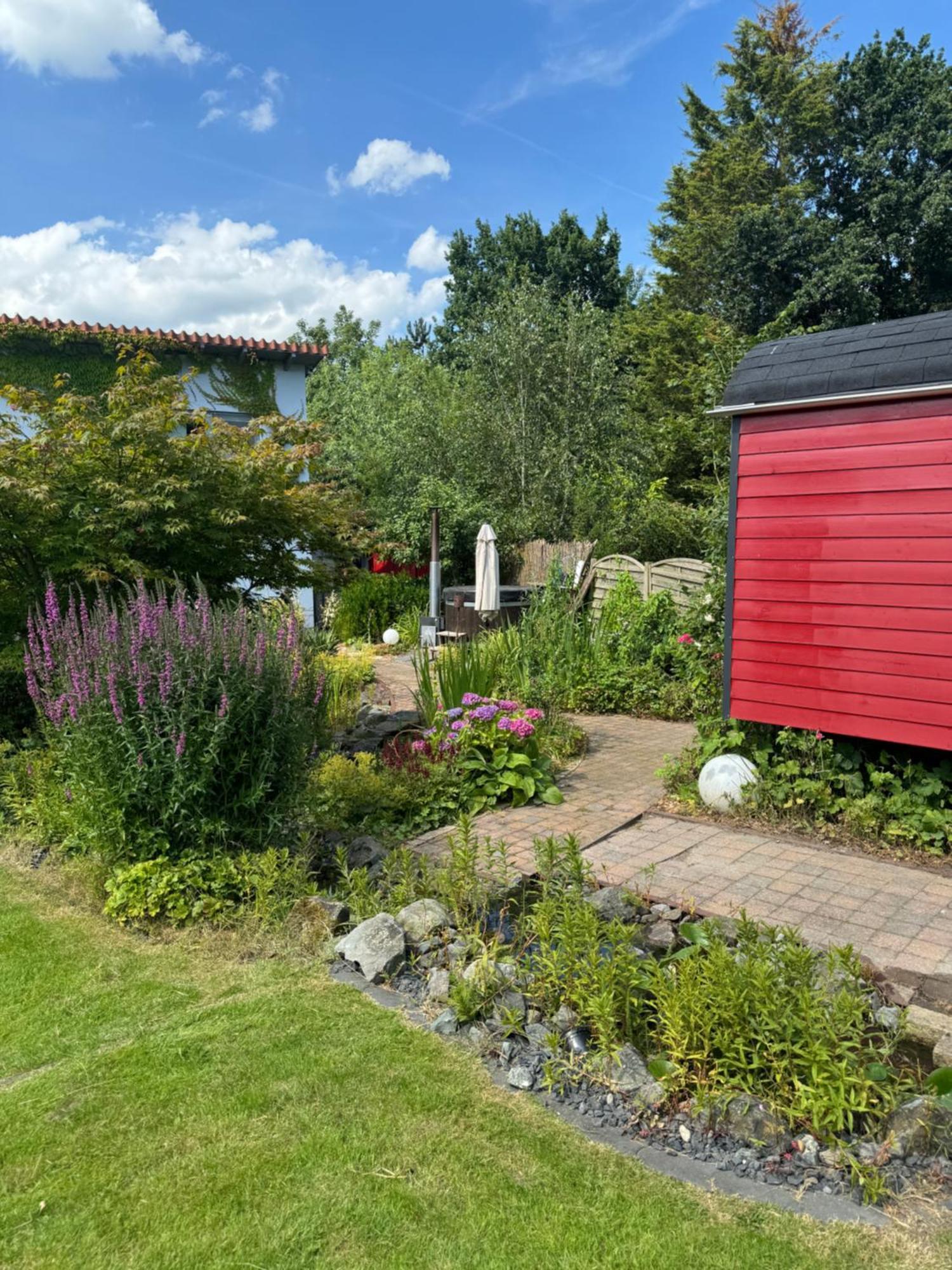 Luxurioeses Ferienhaus Am Ems Jade Kanal Sande Buitenkant foto