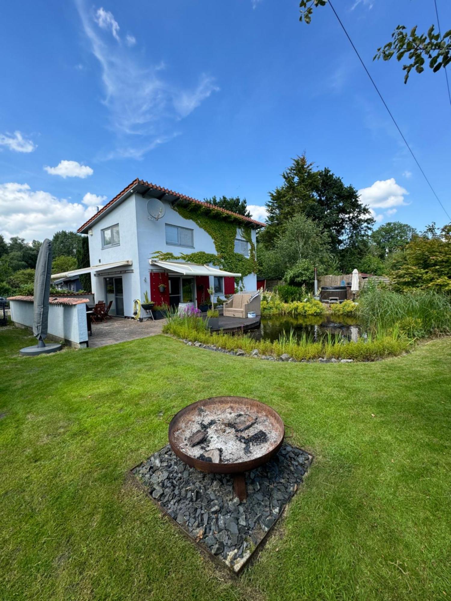 Luxurioeses Ferienhaus Am Ems Jade Kanal Sande Buitenkant foto